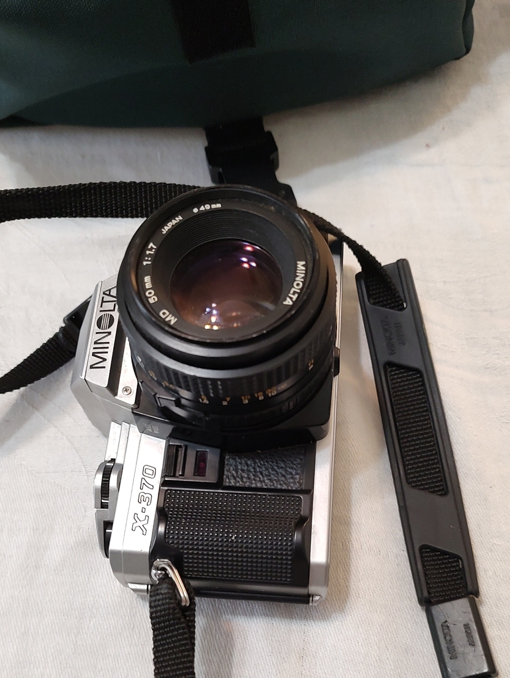 Vintage X-370 35mm SLR Camera With Camera Case